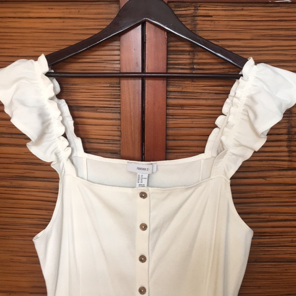 Forever 21+ White Knit Dress Size 3x - Picture 2 of 3